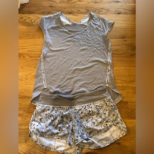 Lululemon Shirt and Short Set